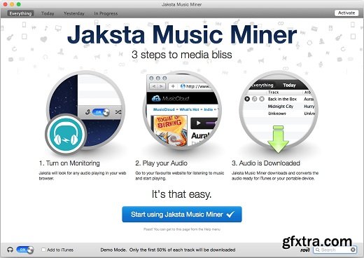 Jaksta Music Recorder (Miner) 1.3.7 (Mac OS X)