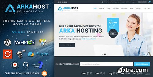 ThemeForest - Arka Host v5.0.6 - WHMCS Hosting, Shop & Corporate Theme - 12774797