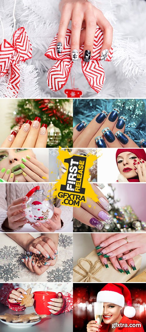 Stock Image Winter manicure