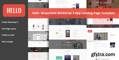 ThemeForest - HELLO v1.0 - Responsive Bootstrap App Landing Page - 13104827