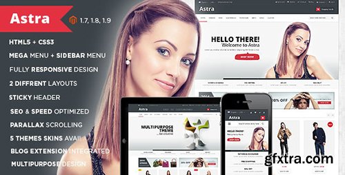 ThemeForest - Astra - Responsive Multipurpose Magento theme (Update: 19 February 15) - 8947969