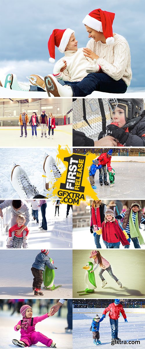 Stock Image Family skating