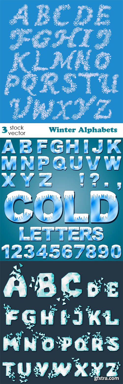 Vectors - Winter Alphabets