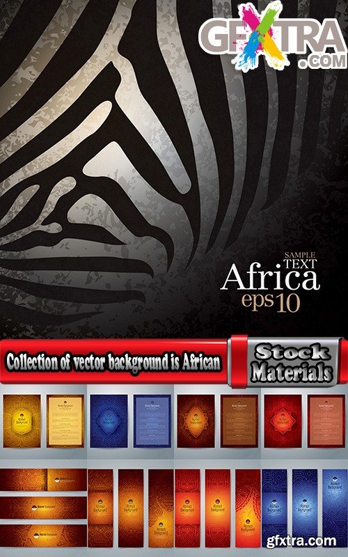 Collection of vector background image background is African theme flyer banner poster 25 EPS