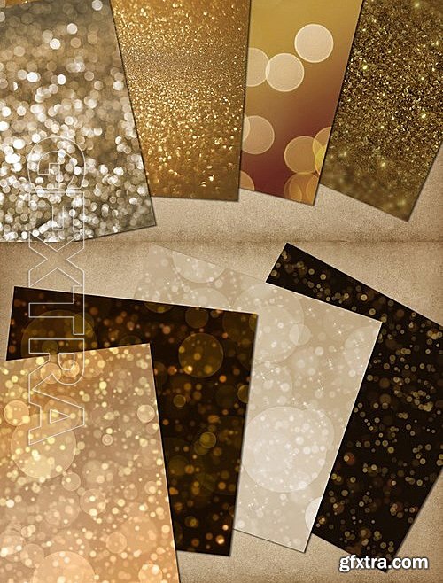 CM - Gold Bokeh and Glitter Backgrounds 470294