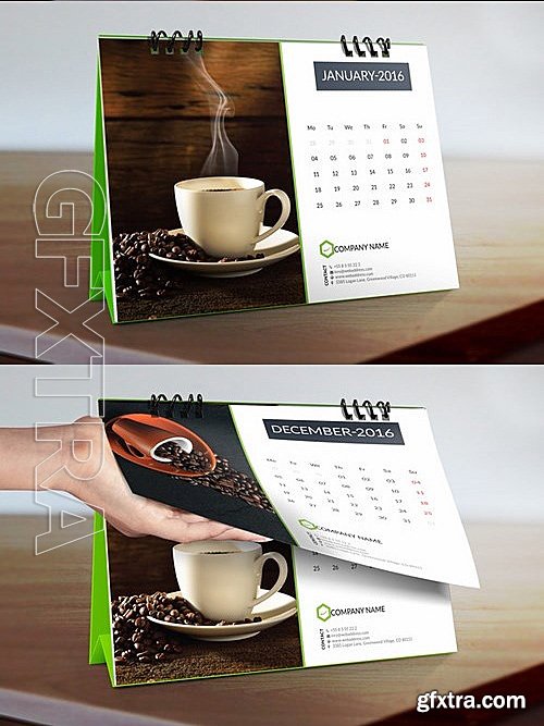 CM - Desk Calendar 2016 Template 470236