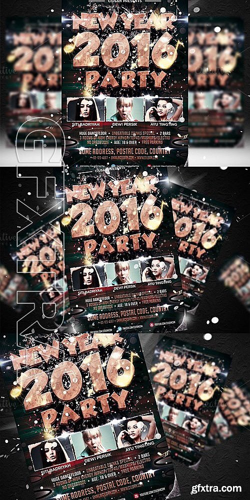 CM - New Year Party Flyer Template 469978