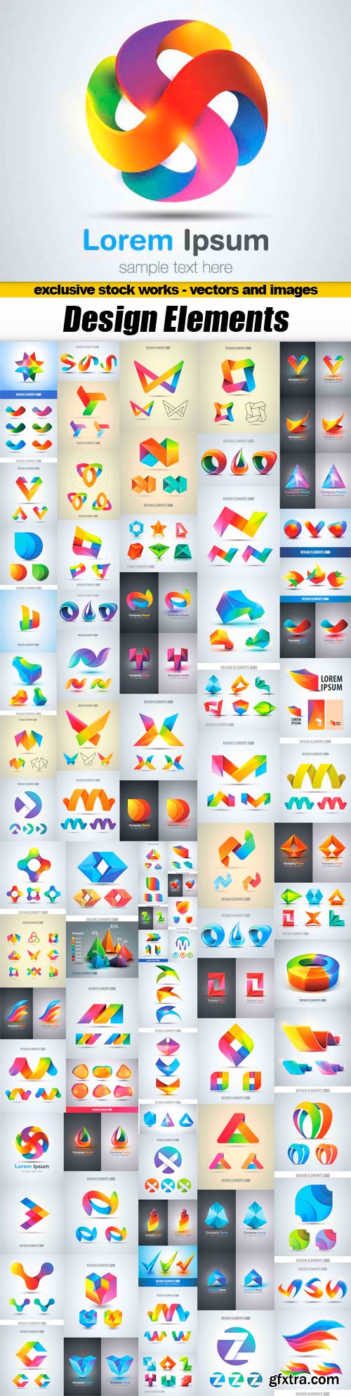 High Quality Vector Design Elements and Logos - 85x EPS