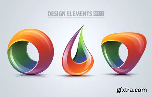 High Quality Vector Design Elements and Logos - 85x EPS