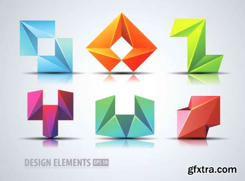 High Quality Vector Design Elements and Logos - 85x EPS