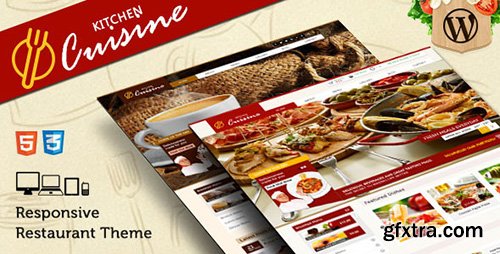 ThemeForest - Kitchen Cuisine v1.4.0 - Restaurants & Cafe WP Theme - 9345209