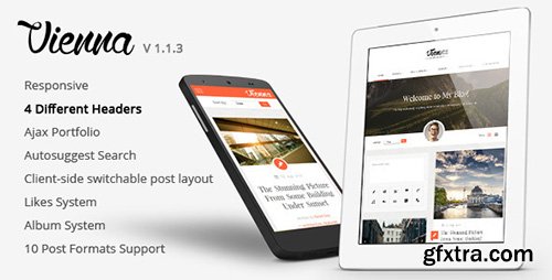 ThemeForest - Vienna v1.1.3 - Content Focused Personal Blog Theme - 8760101