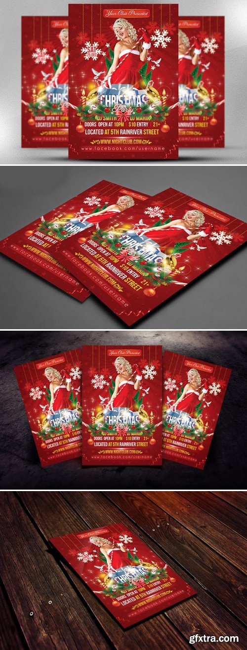 CM - Christmas Party Flyer Template 443134