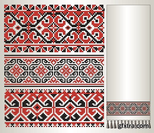 Ukrainian & Belarusian Ornament 2 - 34x EPS