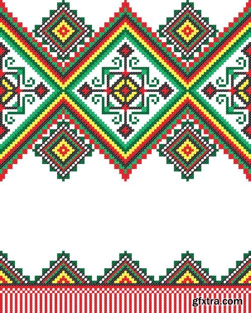 Ukrainian & Belarusian Ornament 2 - 34x EPS