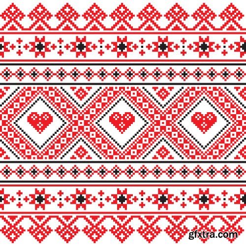 Ukrainian & Belarusian Ornament 2 - 34x EPS