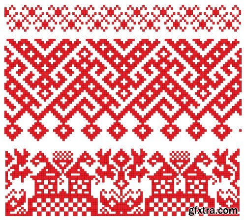 Ukrainian & Belarusian Ornament 2 - 34x EPS