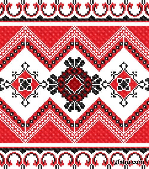 Ukrainian & Belarusian Ornament 2 - 34x EPS