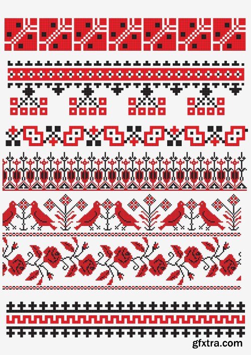 Ukrainian & Belarusian Ornament 2 - 34x EPS