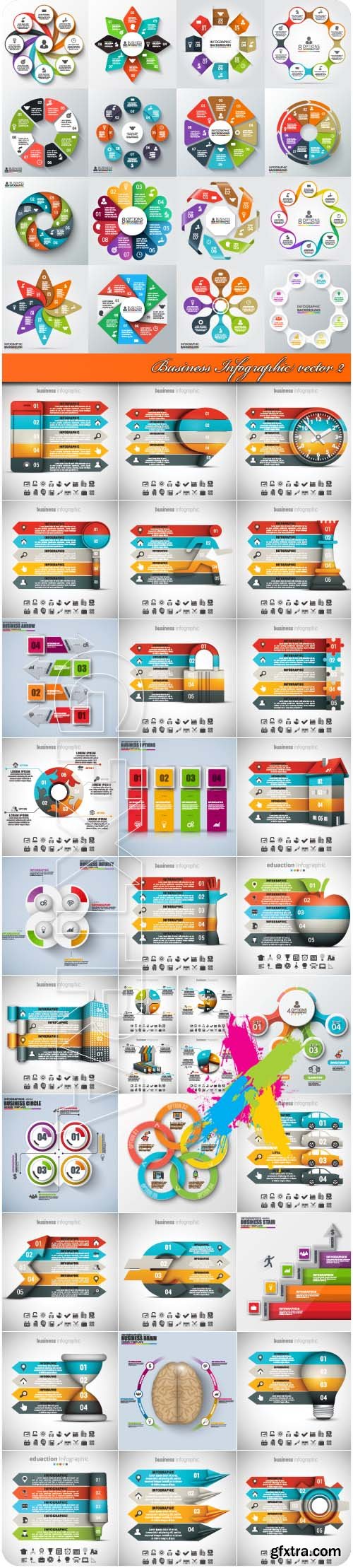 Business Infographic vector 2