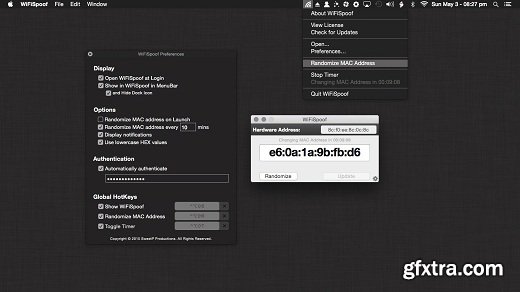 WiFiSpoof 2.2.5 (Mac OS X)