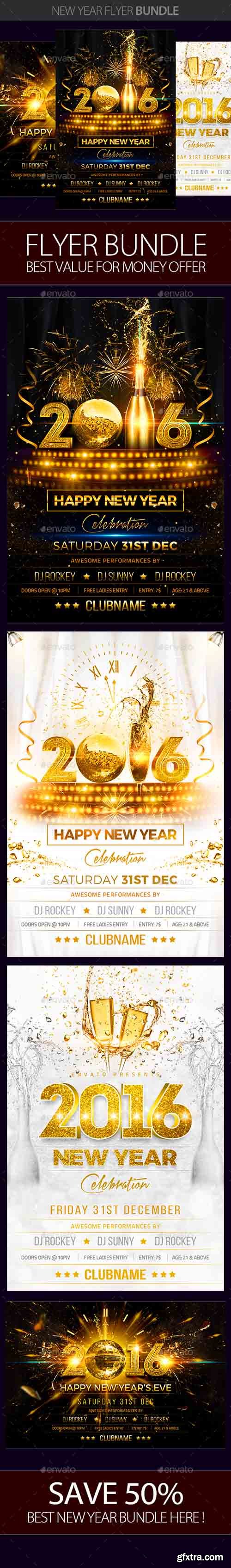 GR - New Year Party Flyer Bundle 13933153