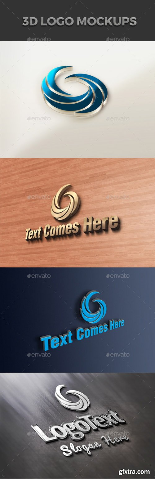 GR - 3D Logo Design Mockup 12775216