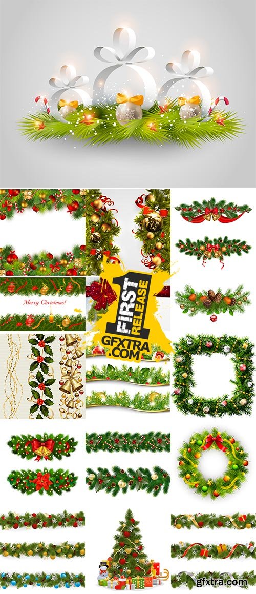 Stock Vector Christmas Borde vector