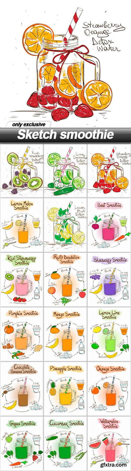 Sketch smoothie - 18 EPS