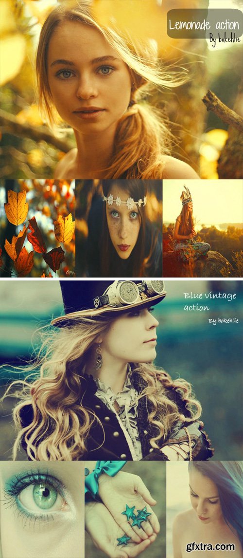 Photoshop Actions - Lemonade & Blue Vintage