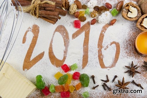 Collection logo 2016 Christmas New Year food products from food decoration 25 HQ Jpeg