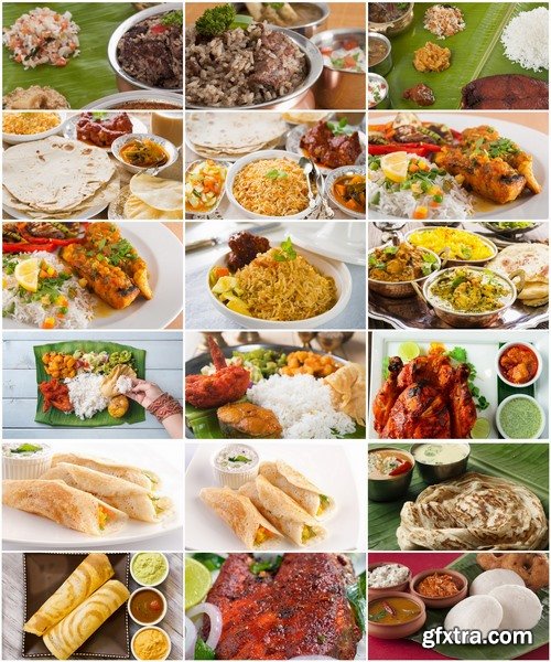 Collection of various festive food Indian meal 25 HQ Jpeg