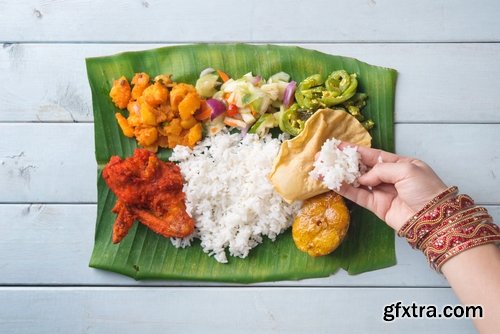 Collection of various festive food Indian meal 25 HQ Jpeg