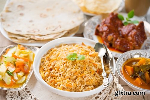 Collection of various festive food Indian meal 25 HQ Jpeg