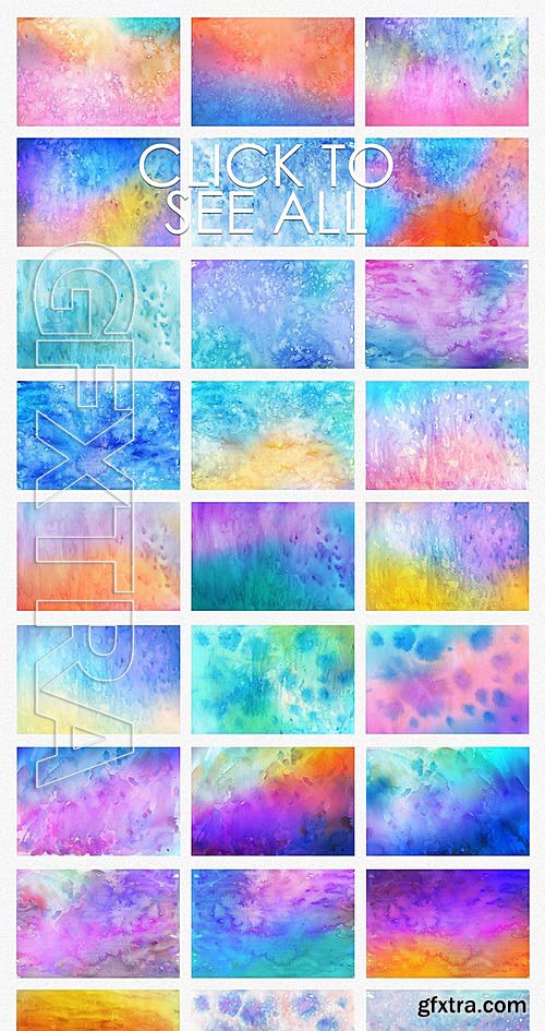 CM - 100 Watercolor Backgrounds 2 419250