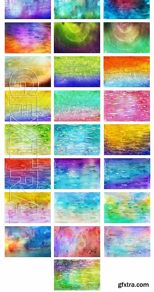 CM - 100 Watercolor Backgrounds 2 419250