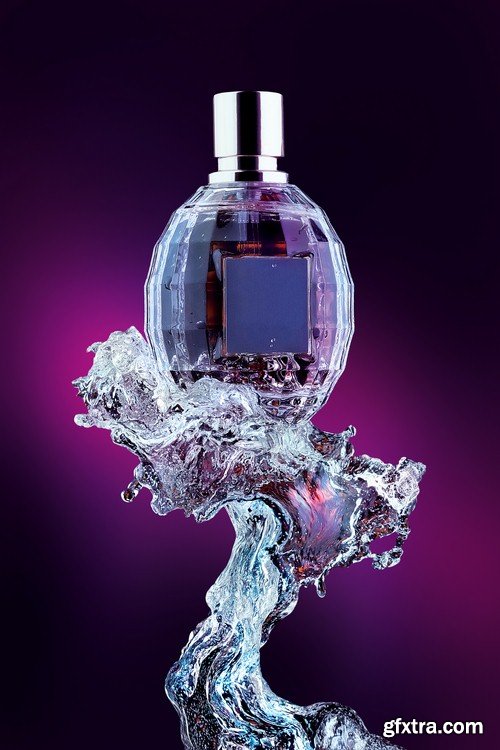 Perfume bottle spray of water