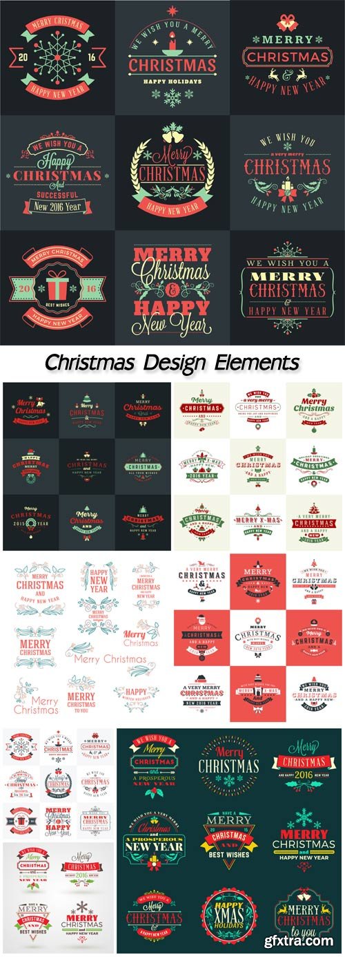 Design elements Christmas vector