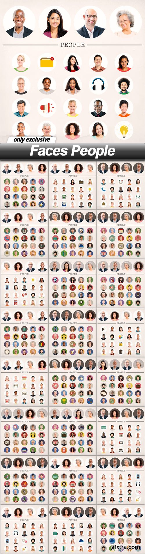 Faces People - 25 UHQ JPEG