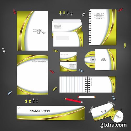 Stationery template design set - 25 EPS