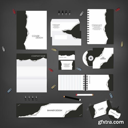 Stationery template design set - 25 EPS