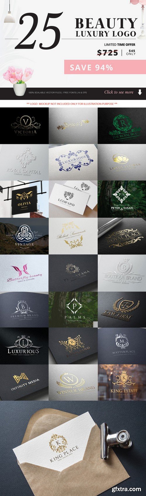 CM - Beauty and Luxury Logo Bundle 470445