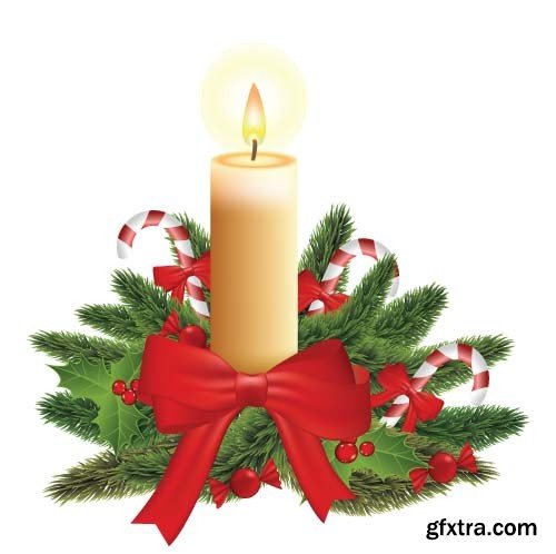 Christmas candle 1