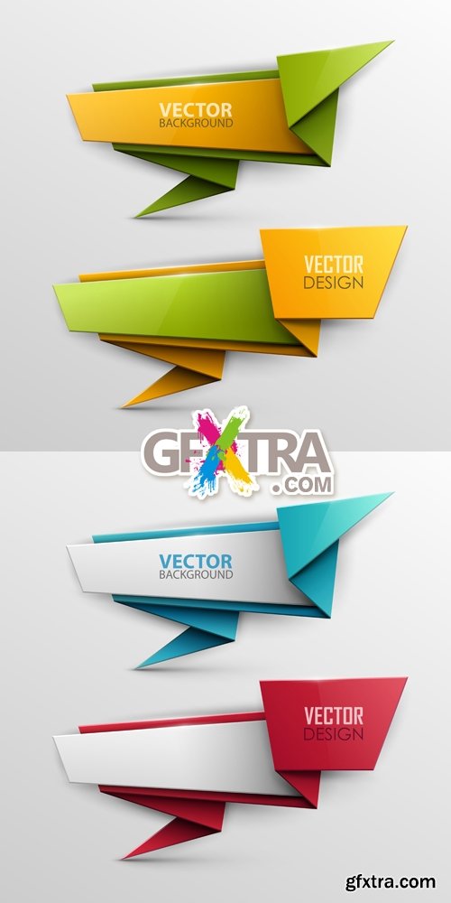 Glossy Banners Vector