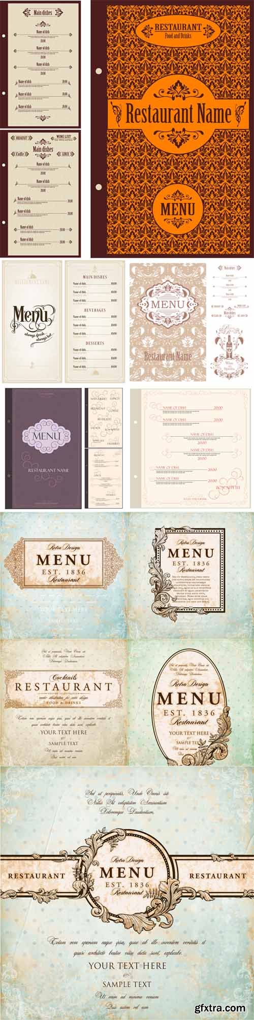 Restaurant Label Menu Design