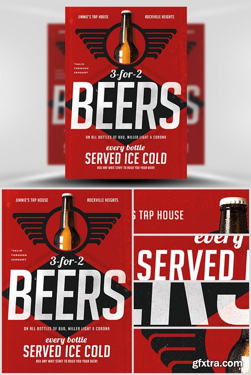 Vintage Beer Poster Template 2