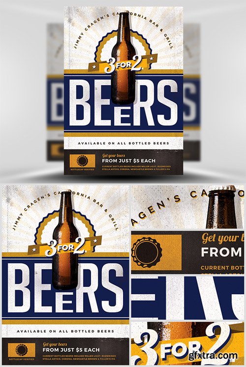 Vintage Beer Poster Template 4