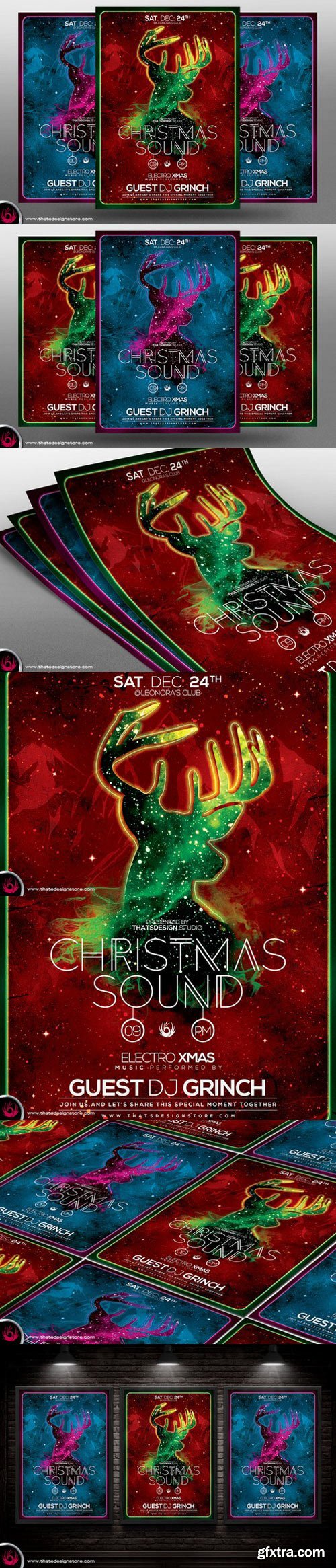 CM - Christmas Sound Flyer Template 422706