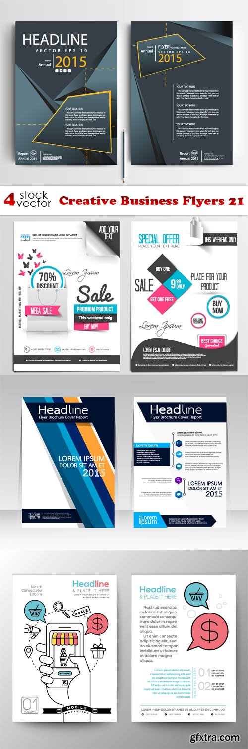 Vectors - Creative Business Flyers 21