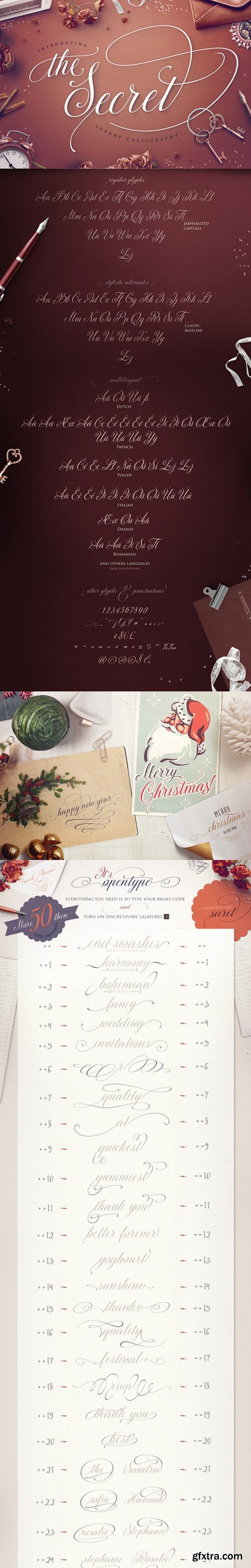 CM - TheSecret: Luxury Calligraphy Script 472665